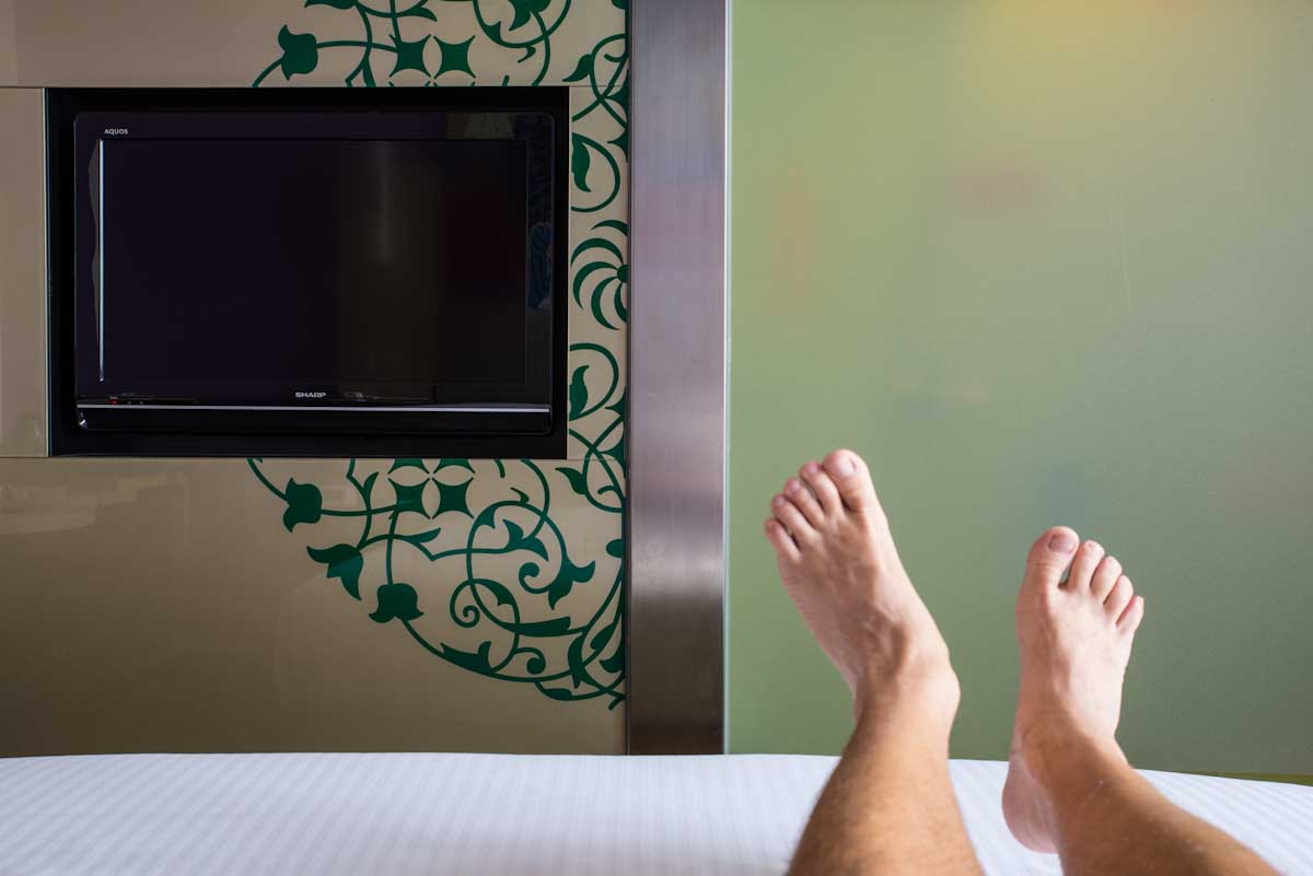 Nach all den Strapazen war dieses Hotelzimmer das Eysium für mich, ein Luxus Resort, das ansonsten nur den obersten Zehntausend vergönnt ist.